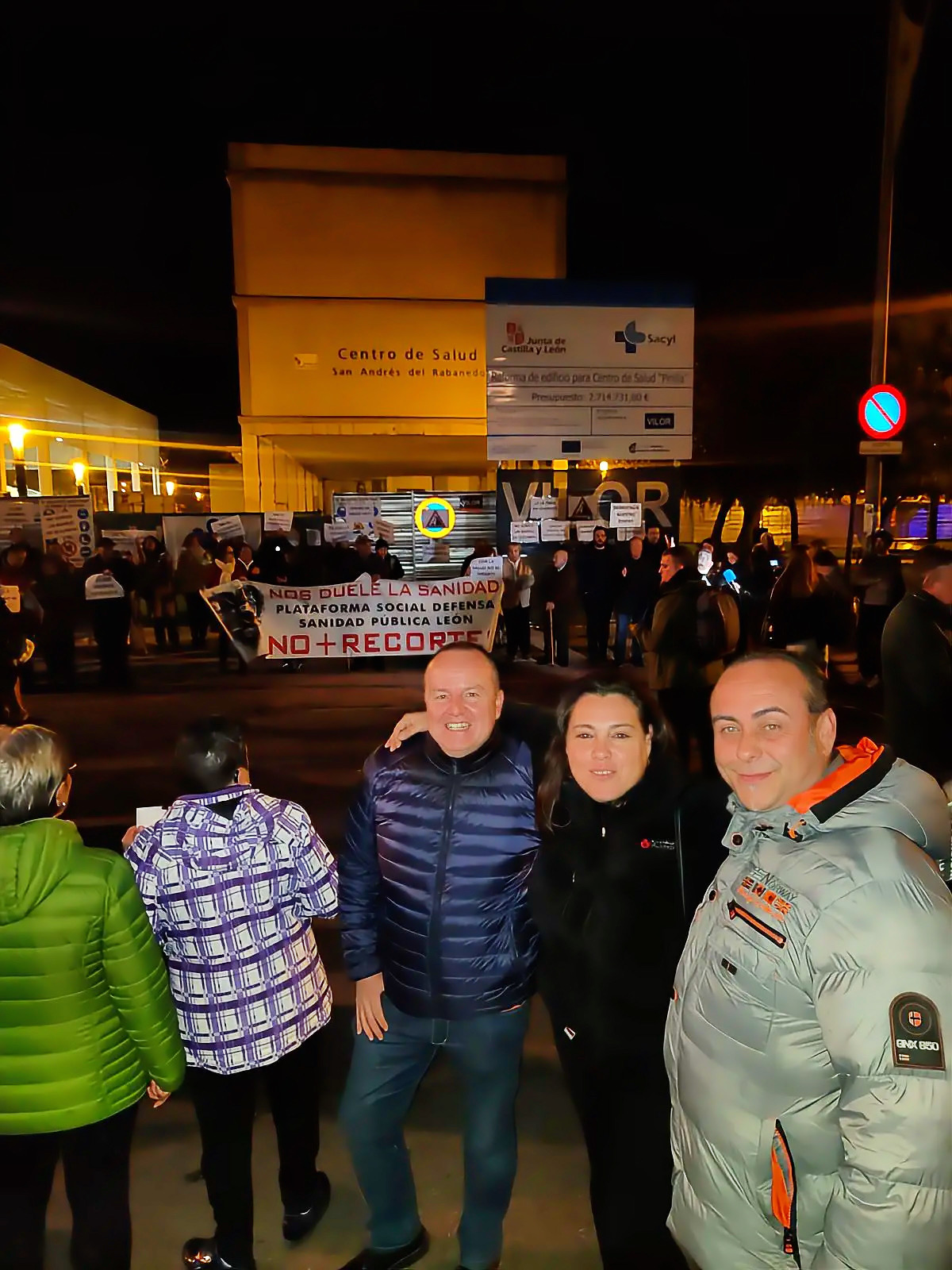 manifestación centro de salud de pinilla